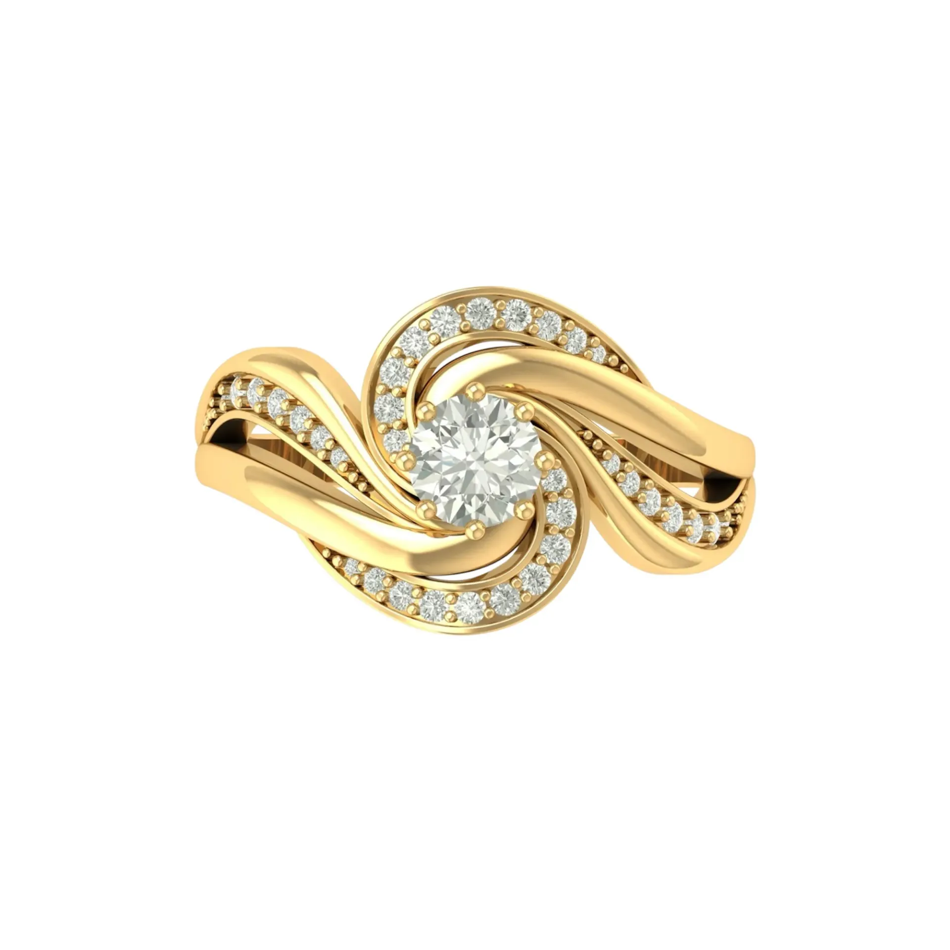 Glow Wave Diamond Ring 💖